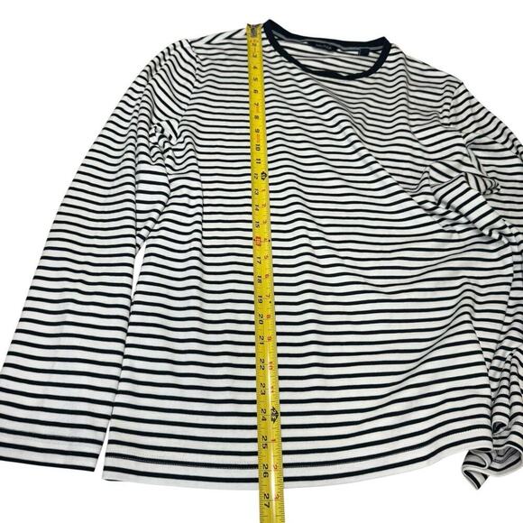 Nautica Top Women's L Breton Stripes L/S Coastal Preppy fishingcore Prep Casual - Picture 10 of 10